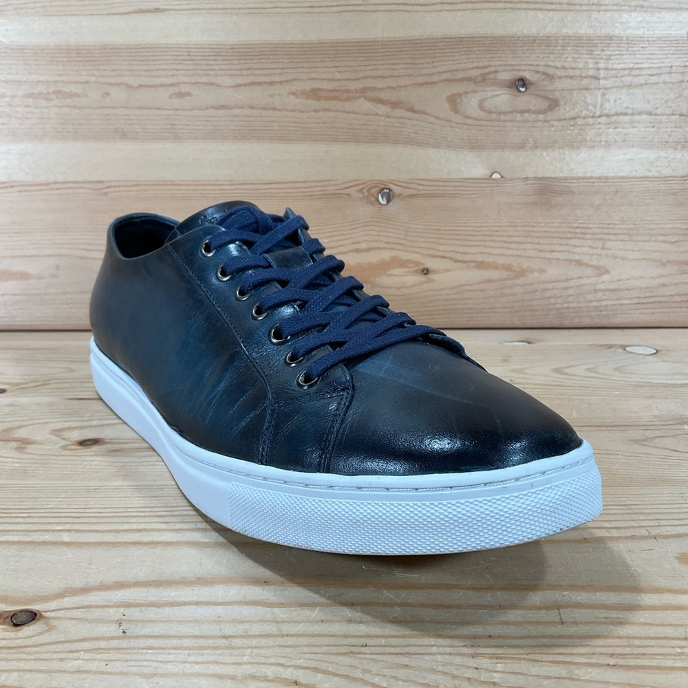 Belvedere Studio James Sneakers Size Men’s 10.5 D Blue White Leather